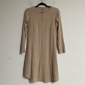 Kindred Bravely Riley Ribbed Bamboo Maternity & Nursing Nightgown Size Small